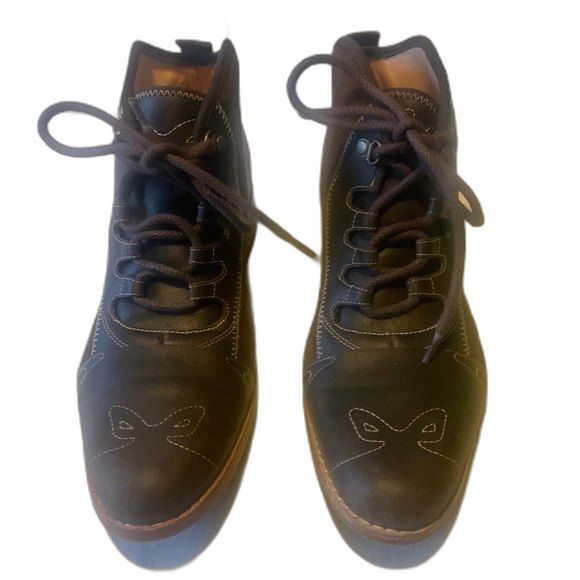 Timberland Women's Genuine Leather & Suede Lace Up Western Boots Size 41 US 10 - Picture 5 of 12